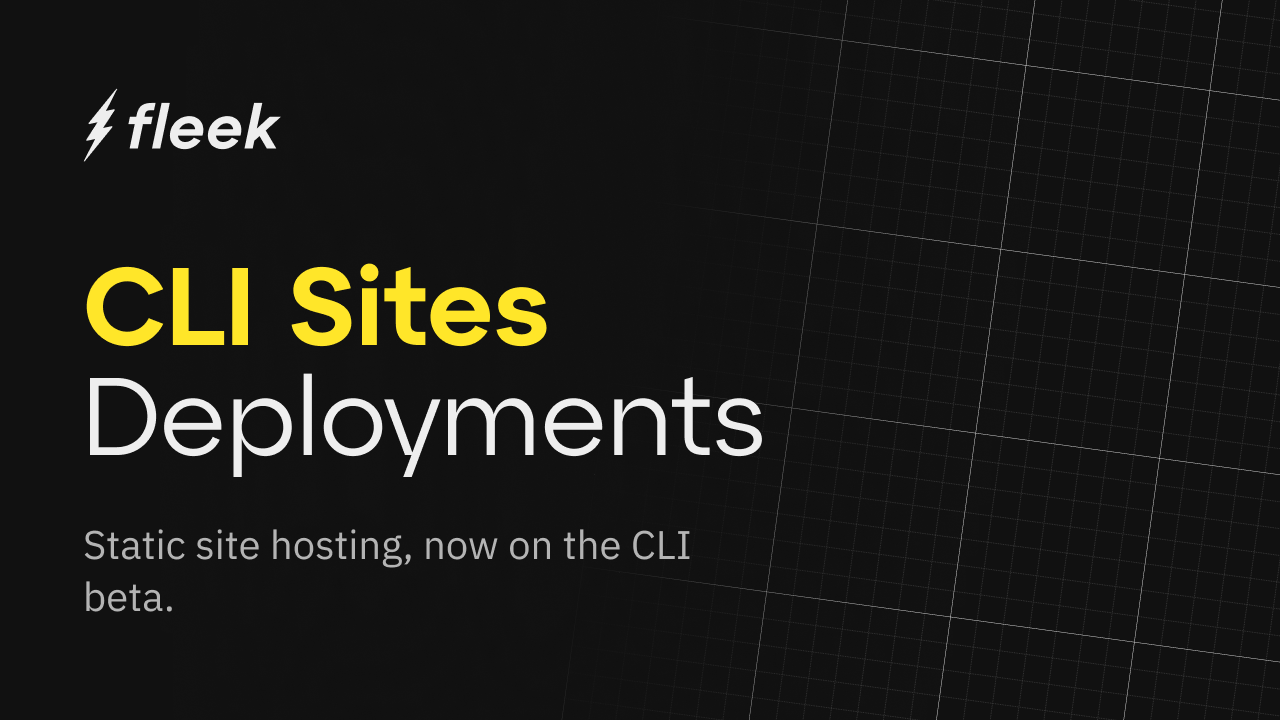 Sites Deployments Release on the CLI Beta.