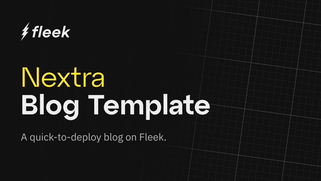 Building and Deploying a Nextra Blog with Fleek