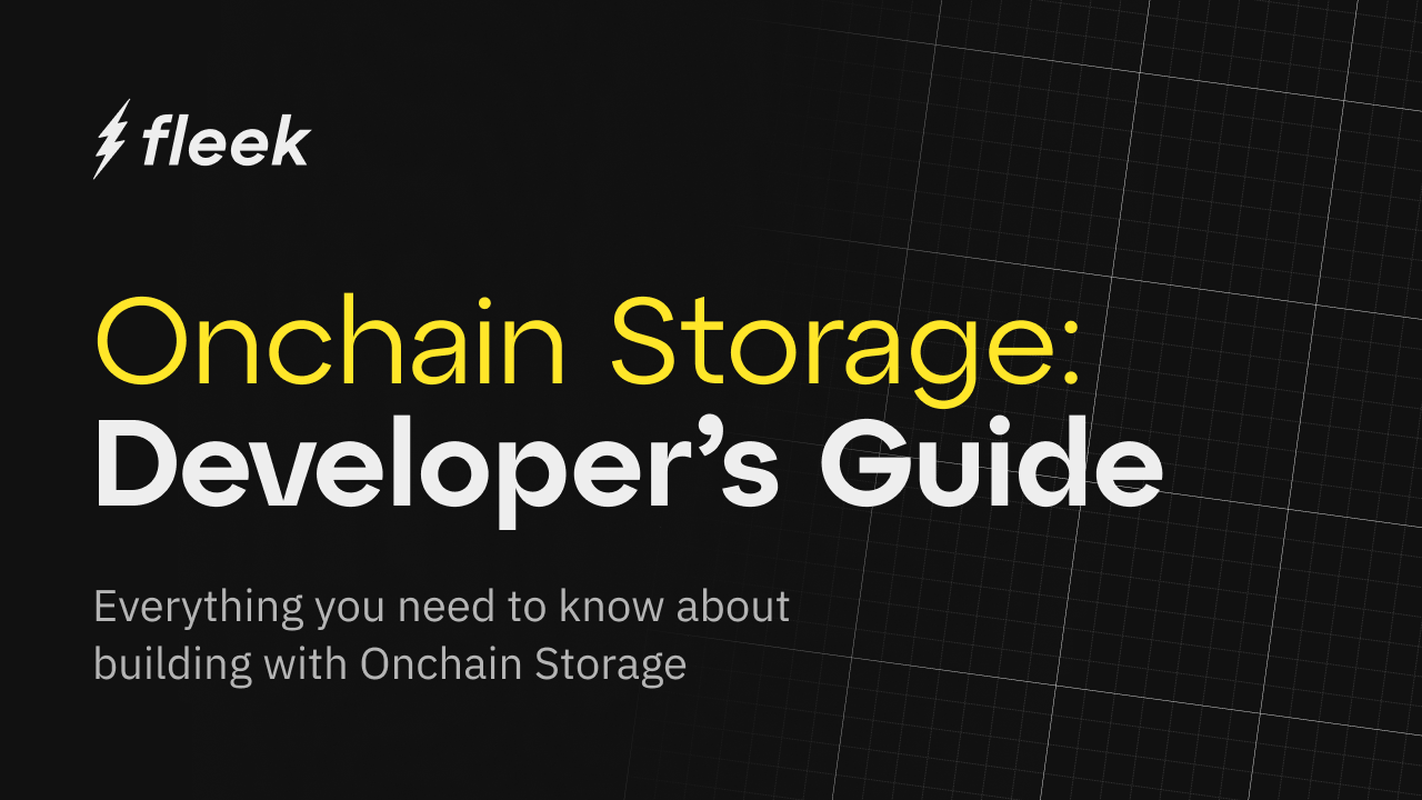 Mass Adoption of Onchain Storage Hinges Solely on Developer Experience