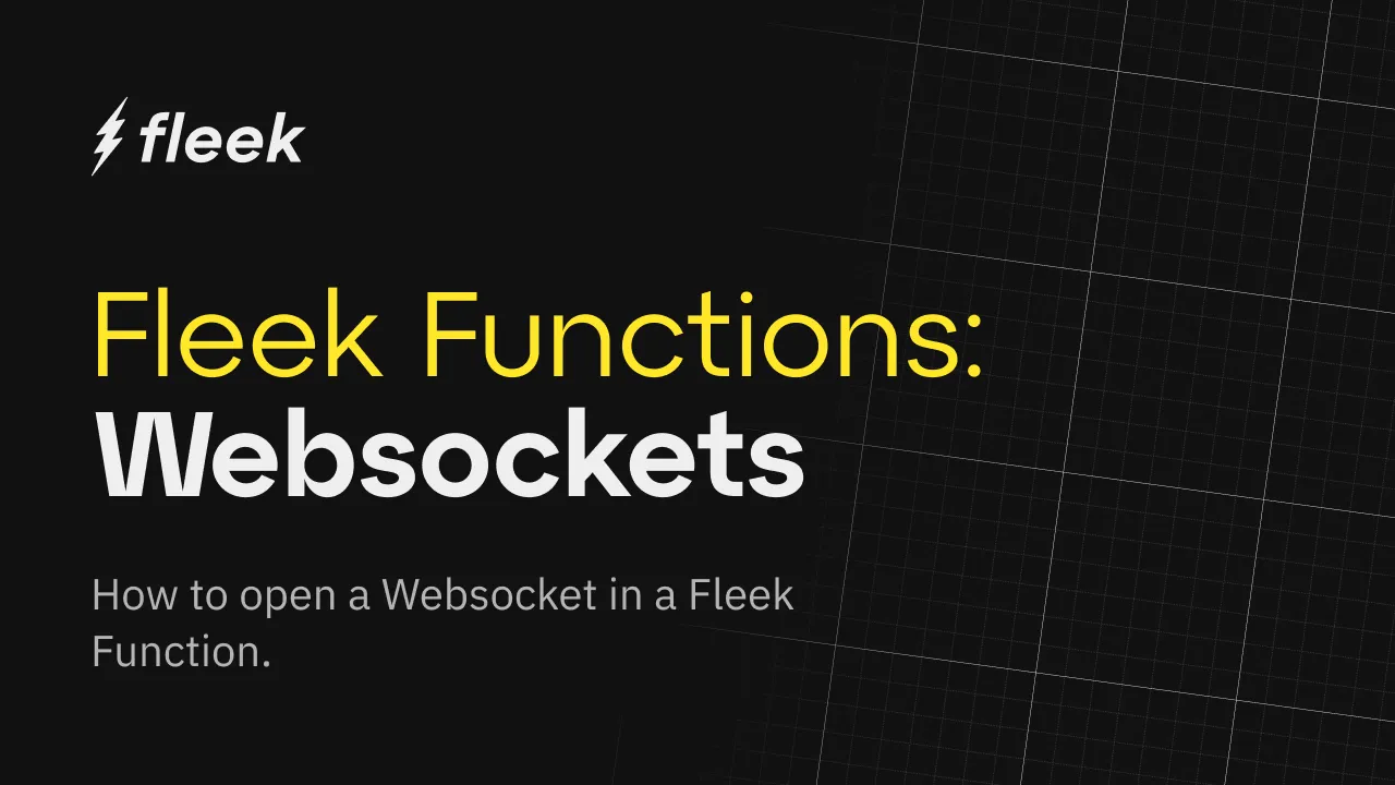 How to open a Websocket in a Fleek Function